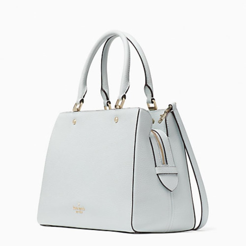 Kate Spade Leila Medium Triple Compartment Satchel Hazy Morning Color - Picture 3 of 16